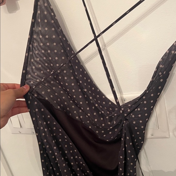 Zara Black Dress with White Dots - Picture 4 of 4